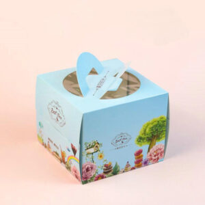 Custom High Quality Printed Cheese Cake Box, Cake Carrying Box,birthday Cake Packaging Box