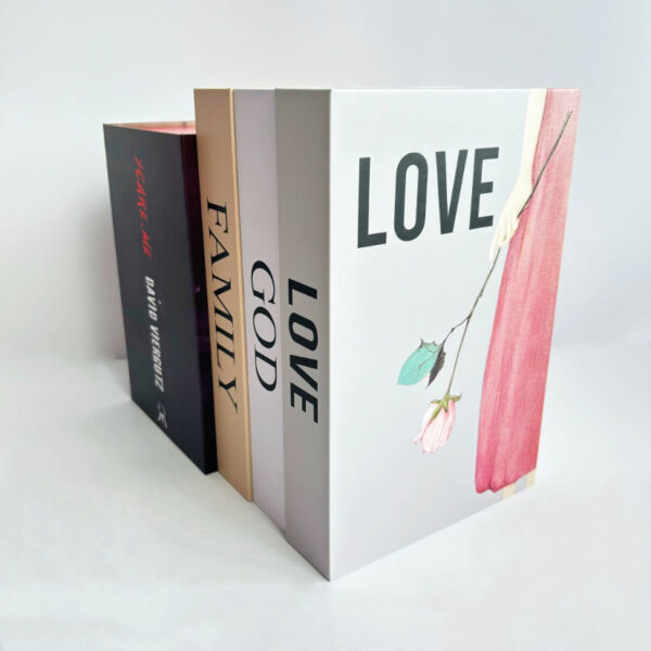 Custom Fashion Magnetism Book Shaped Gift Packaging Box/decorative Book Shaped Cardboard Gift Display Box - 画像 6