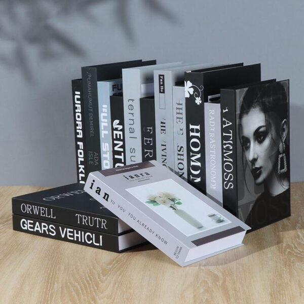 Custom Luxury Magnetism Faux Decorate Book Fake Decor Designer Book Decor Book Box - 画像 2