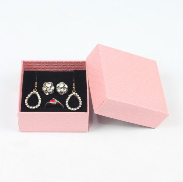 Custom logo Recyclable Handmade Gift Box Packing for Jewellery Necklace Bracelet Rings Drawer Paper Jewelry Box - Image 3