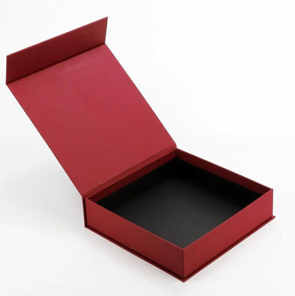 Custom Logo Recycled Cardboard Folding Packaging Magnetic Box Closure Black Flat Foldable Paper Gift Boxes - Image 3