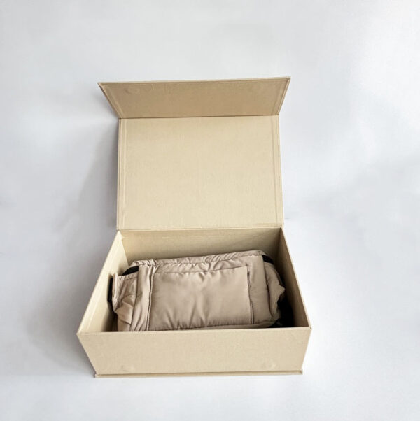 Organic Linen Magnetism Gift Box with Ribbon Personalized Wedding Birthday Money Small Cash Custom Handmade Jewelry Keepsake - 画像 5
