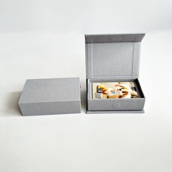 Organic Linen Magnetism Gift Box with Ribbon Personalized Wedding Birthday Money Small Cash Custom Handmade Jewelry Keepsake - 画像 6