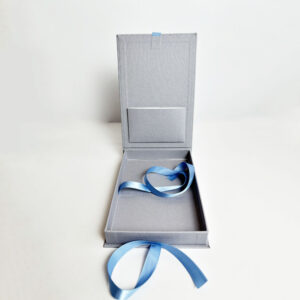 Custom Luxury Linen Wedding USB Gift Box Linen Cover Photo Album Photos and USB Storage