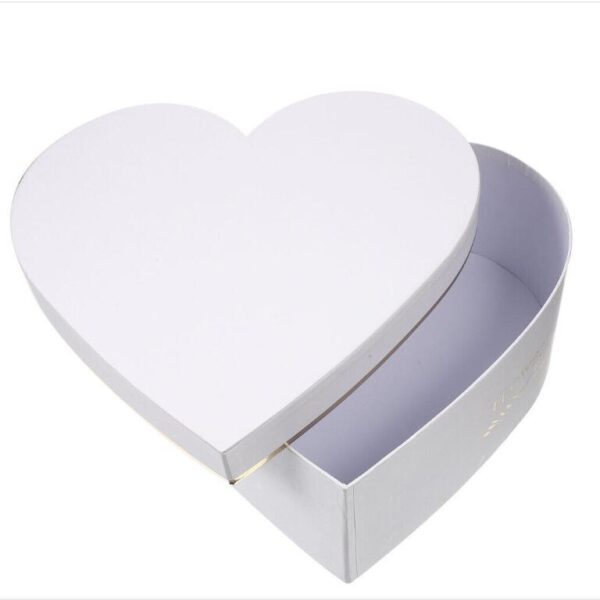 Heart Shaped Boxes for Roses Romantic Present Gift Valentine Custom Design Own Big Set Wedding Paper Packaging - Image 2