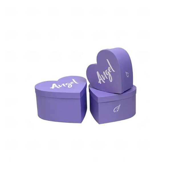 Heart Shaped Boxes for Roses Romantic Present Gift Valentine Custom Design Own Big Set Wedding Paper Packaging - Image 3
