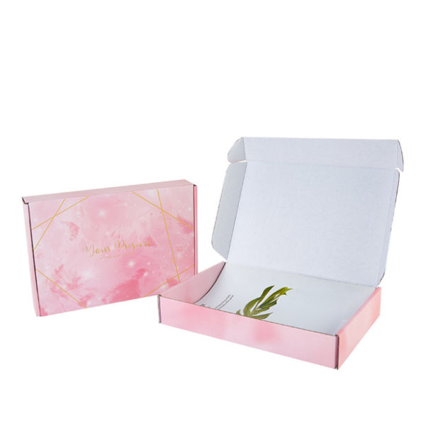 Low MOQ Custom Printing logo Cosmetic Corrugated Packaging Recycle Mailer Paper Box Airplane Shipping Box - 画像 4