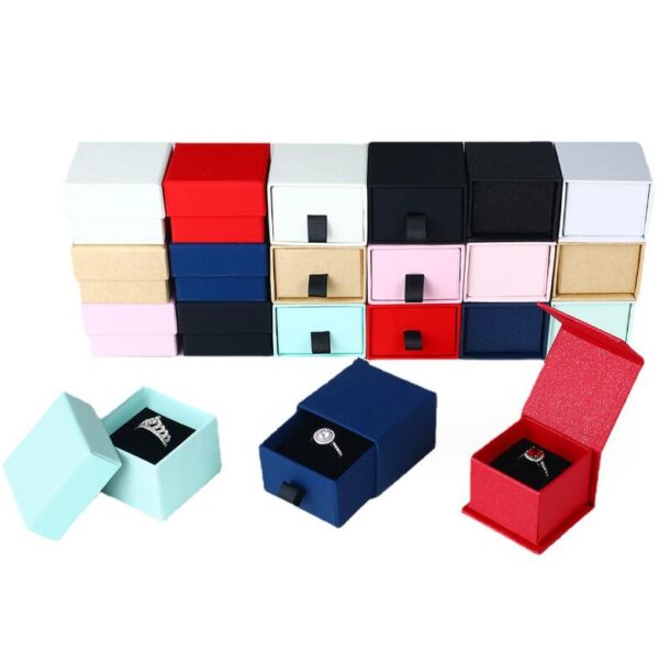 Custom Rigid Paper Luxury Bracelet Jewelry Gift Packaging Box with logo Necklace Jewelry Jewelry Box Packaging - Image 2