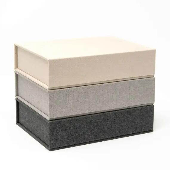 Custom Exquisite Wedding Linen Cloth Photo Album Packaging Box - 영상 2