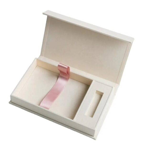 Custom Exquisite Wedding Linen Cloth Photo Album Packaging Box - 영상 3