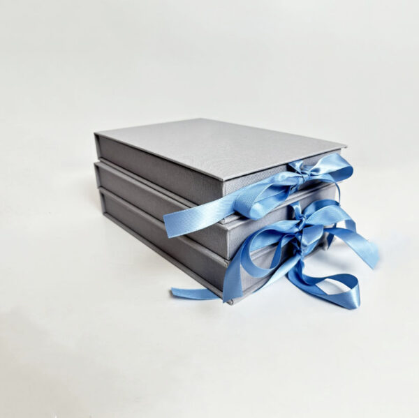 Luxus -Leinenschutzpapier Geschenkbox Verpackung hochwertiger Papierschachtel mit Magnetdeckel - Bild 4