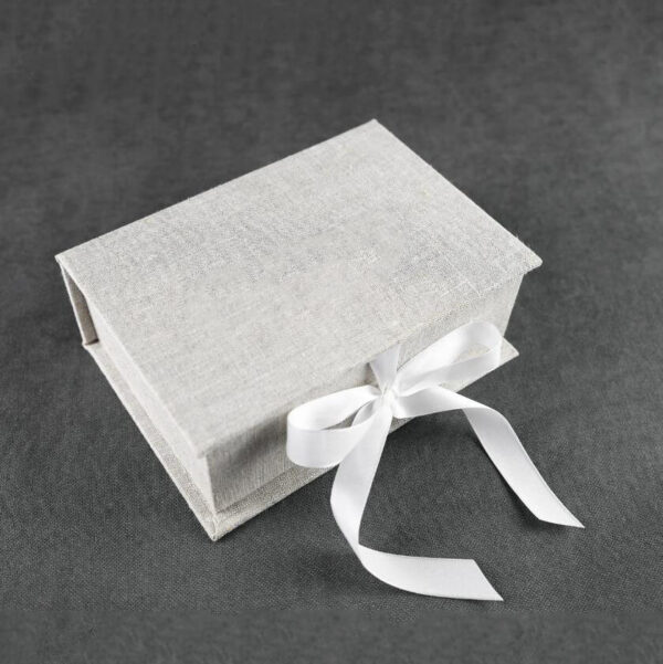 Custom High Quality Book Shape Gift Box with Linen Cloth for USB Packing Box Jewelry Box - Bild 4