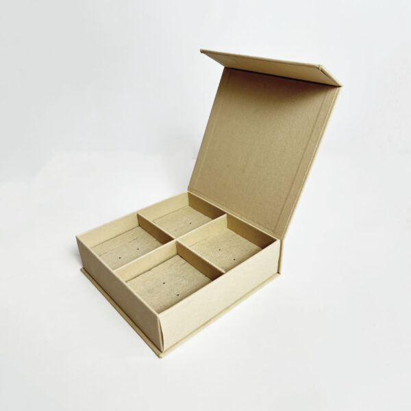 Custom High Quality Book Shape Gift Box with Linen Cloth for USB Packing Box Jewelry Box - Bild 6