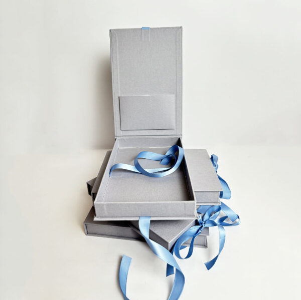 Luxury Custom Rigid Book Shaped Business Credit Wedding Gift Card Box - Bild 4