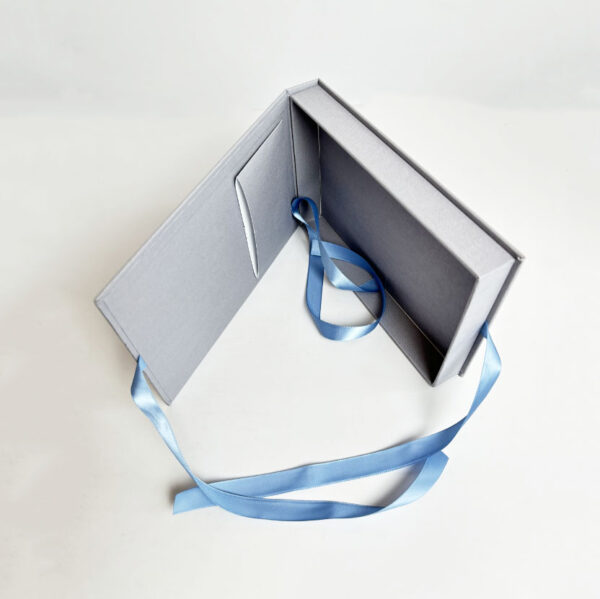 Luxury Custom Rigid Book Shaped Business Credit Wedding Gift Card Box - Bild 6