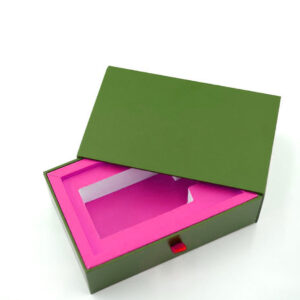High-Quality Customized Logo Recycled Cardboard Foldable Gift Box - Magnetic Closure Purple Paperboard Box