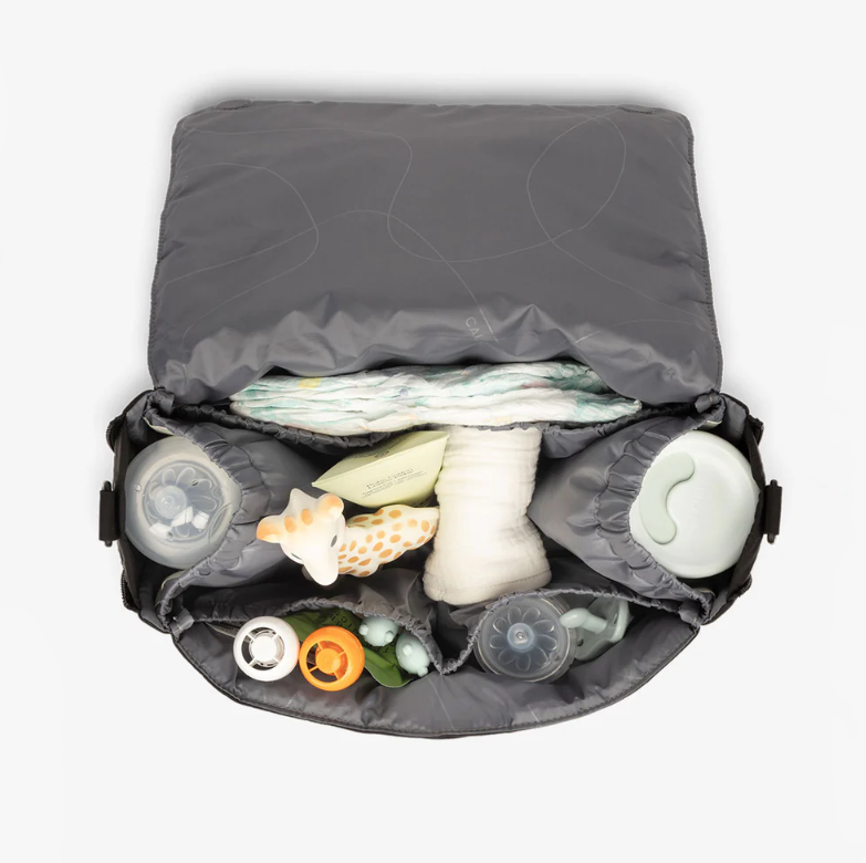 Diaper Organizer Bag With Cup Holder Storage Bag Mommy Bag Handheld Shoulder Crossbody Straps Convenient Travel Outdoors - Imagem 4