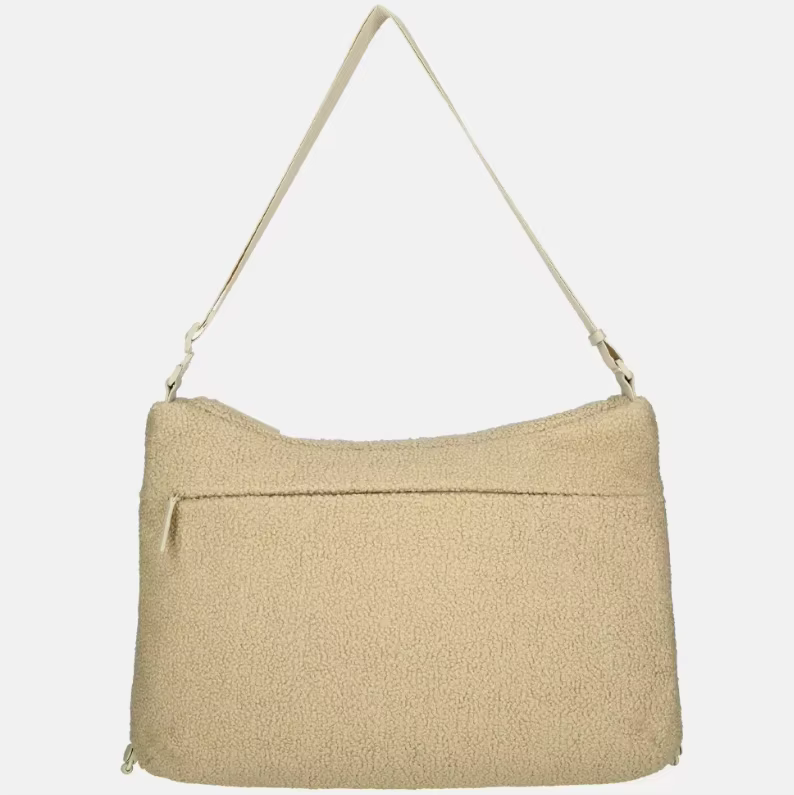 New High-street Women Teddy Shoulder Bag Light Weight Sherpa Puffer Tote Bag