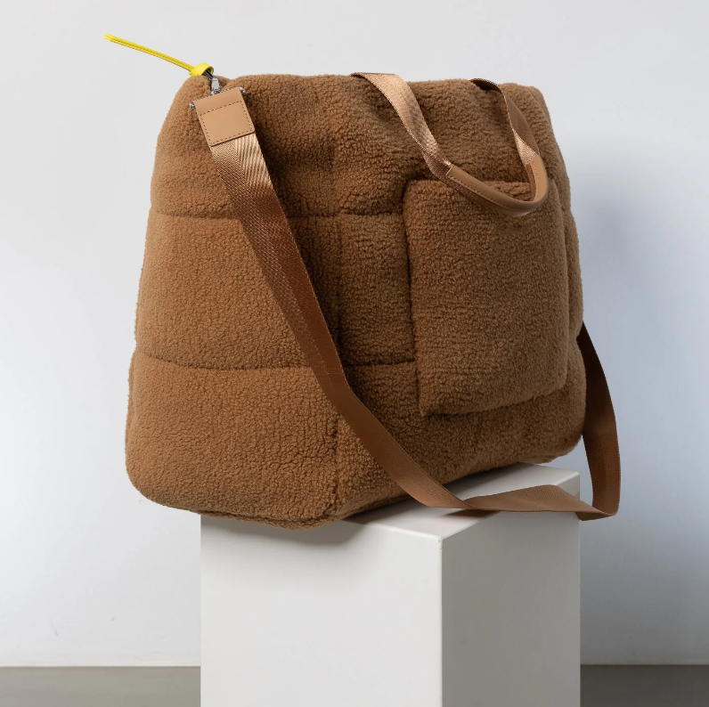 New Arrival Women Winter Charming Teddy Fabric Tote Bag Soft Spacious & Stylish - Image 3