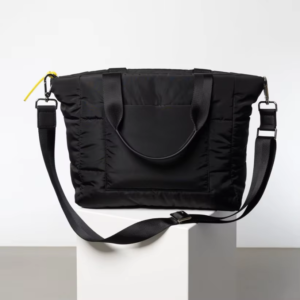 Puffer Portable Shoulder Bag Quilted Nylon Puffy Tote Bag Unique Puffer Bags