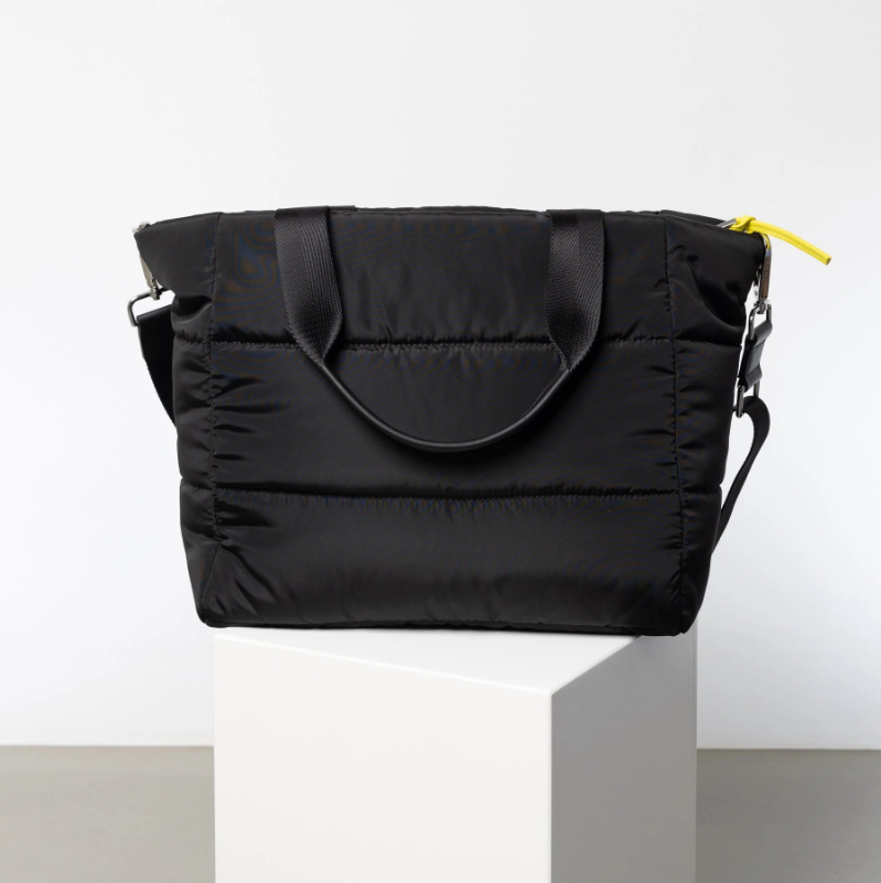 Puffer Portable Shoulder Bag Quilted Nylon Puffy Tote Bag Unique Puffer Bags - صورة 3