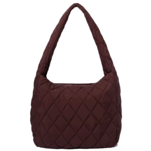 Women's New Nylon Fashion Puffer Tote Bag Fluffy Lightweight Quilted Crossbody Shoulder Bag Custom Printing Pattern Portable