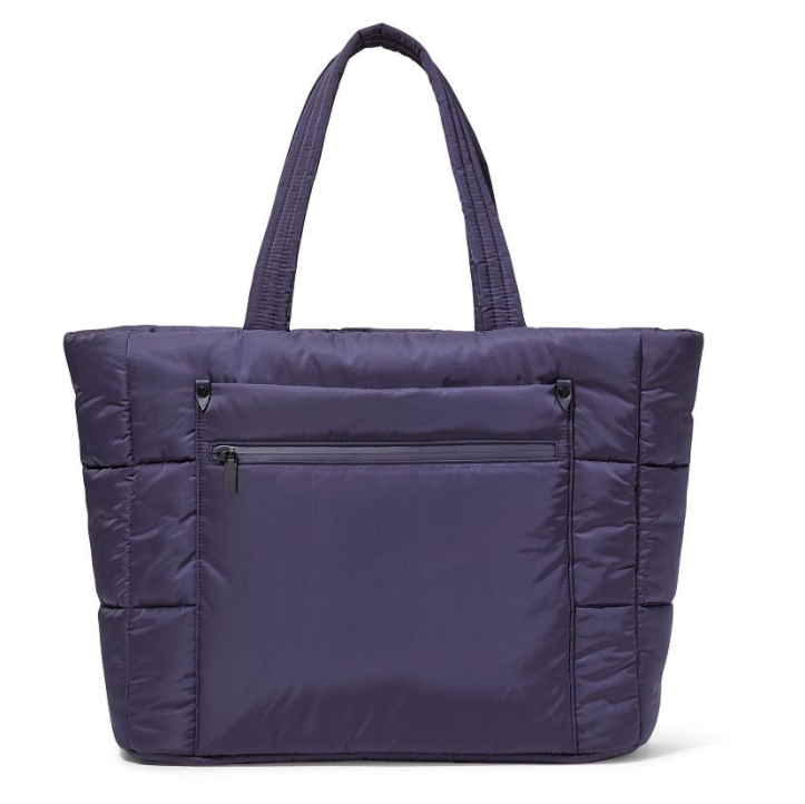 Nylon Women's Puffer Totes Fashion Quilted Shoulder Crossbody Bag Solid Color Rhombus Down Padded Handbag - Image 5