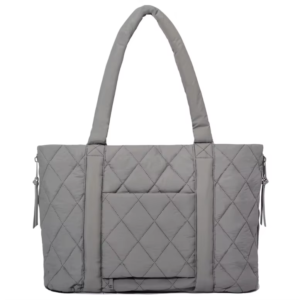 Puffer Tote Bag For Women Lightweight Tote Bag With Zipper