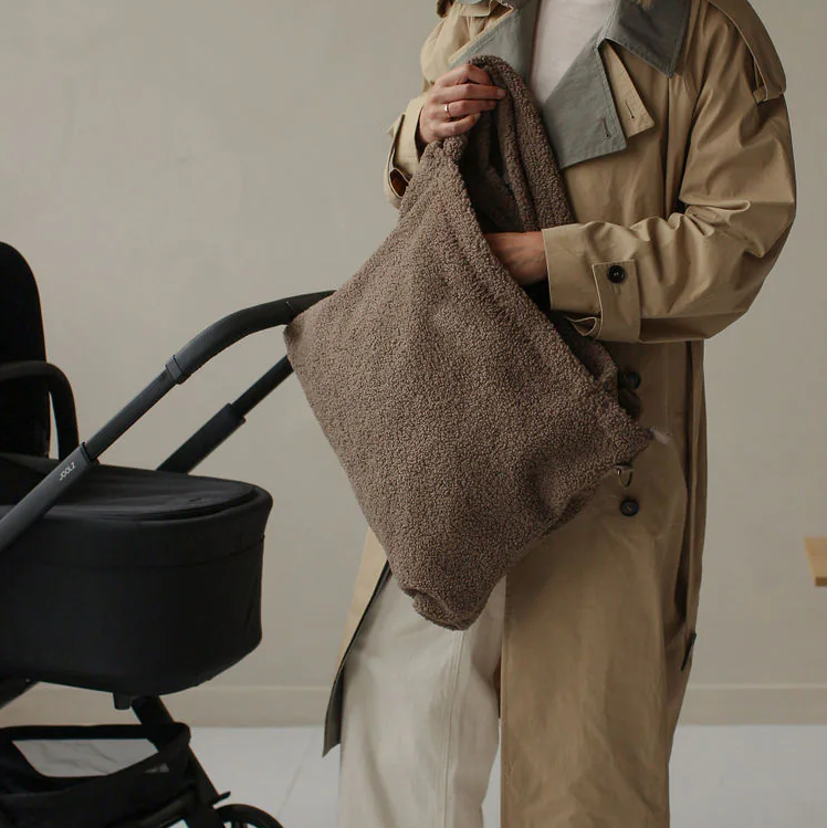 Diaper Bag Tote Teddy Puffer Baby Diaper Bag With Insulated Pocket - Imagem 3