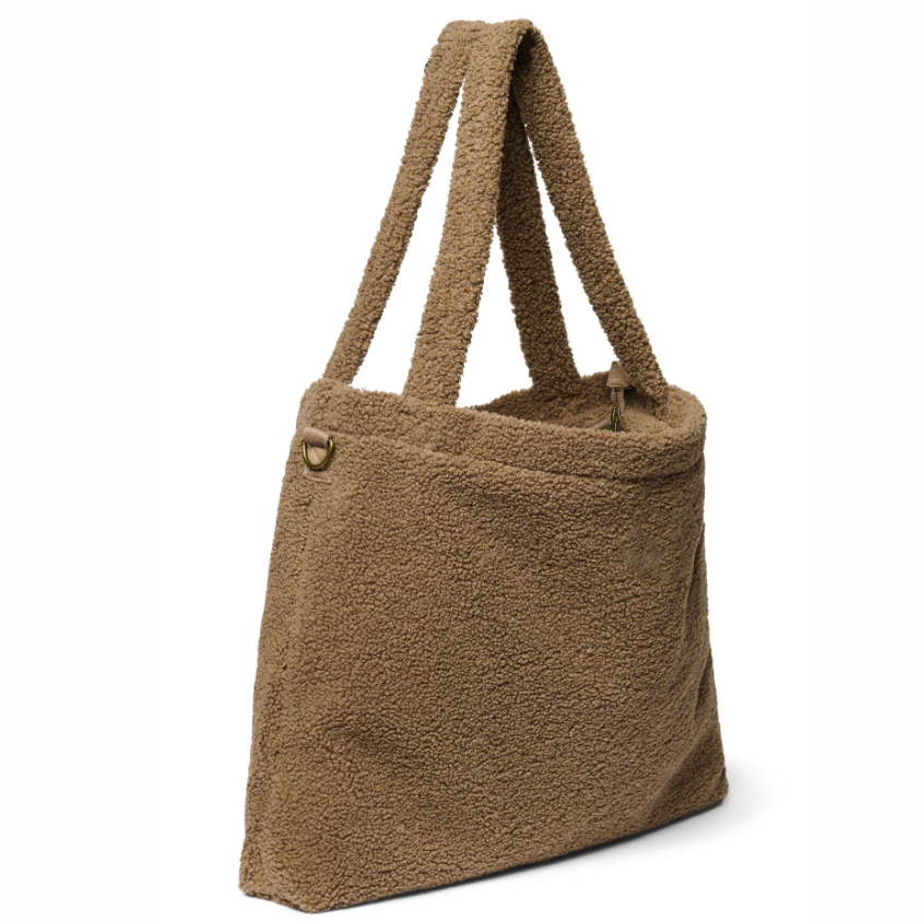 Diaper Bag Tote Teddy Puffer Baby Diaper Bag With Insulated Pocket - Imagem 4