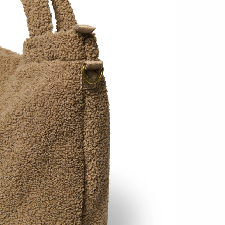 Diaper Bag Tote Teddy Puffer Baby Diaper Bag With Insulated Pocket - Imagem 6