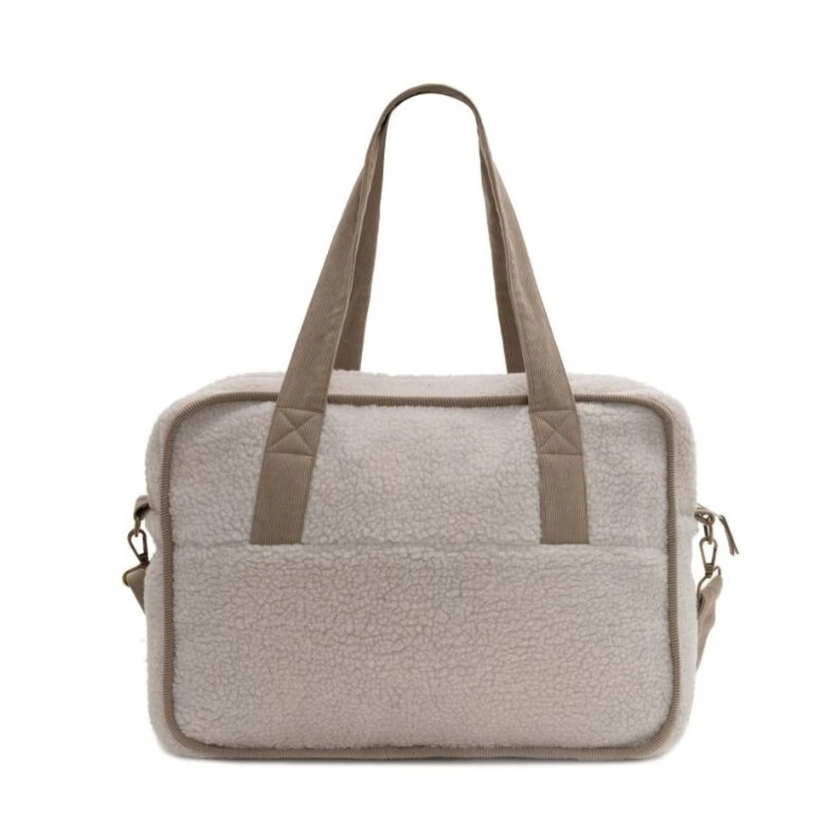 Soft Sherpa Teddy Carryall Portable Stylish Tote Bag Daily Use Fitness Weekender Travel Bag - صورة 3