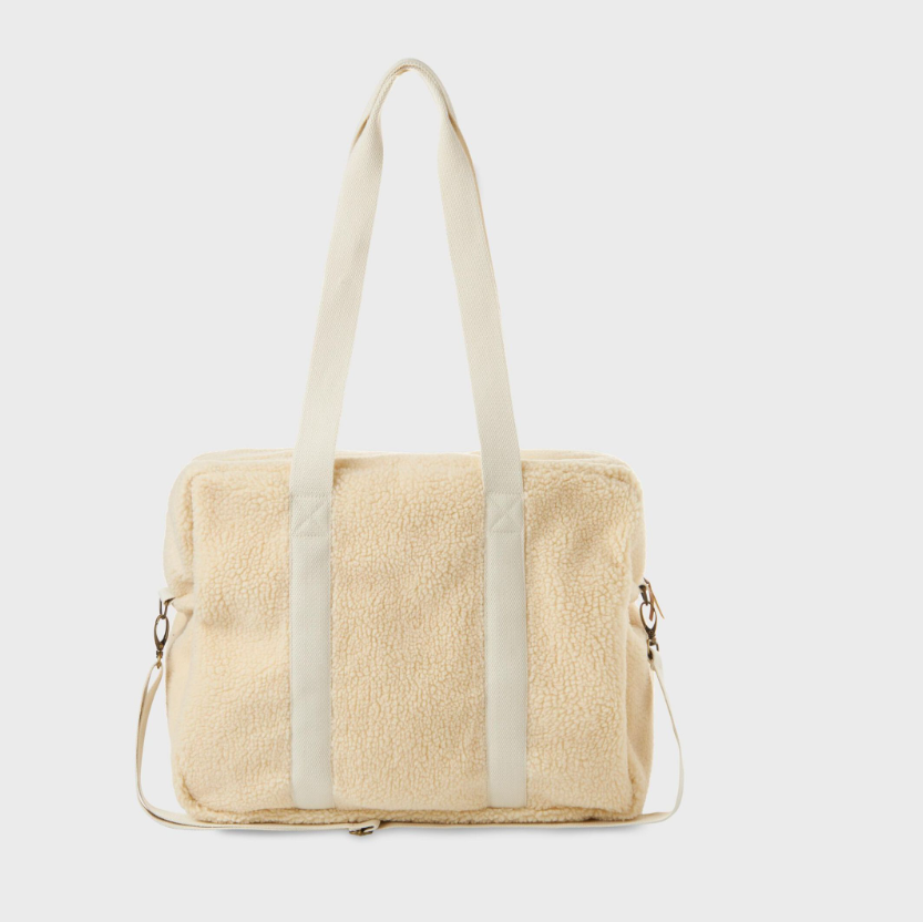 Sherpa Changing Bag Baby Essentials Travel Bag Large Teddy Baby Diaper Bag - صورة 3