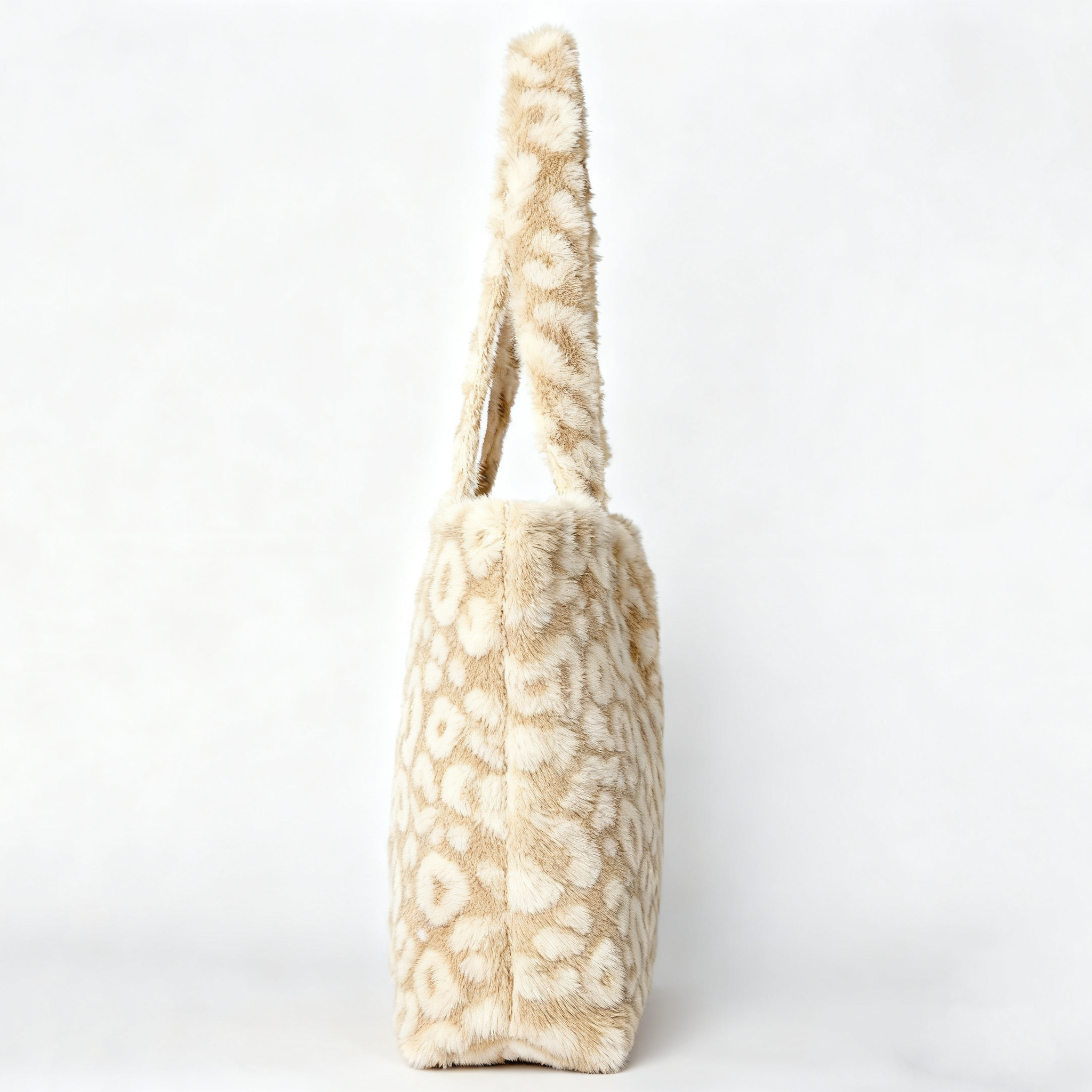 Large Capacity Shoulder Leopard Teddy Tote Bag New Vintage Simple Shoulder Bag - 画像 5